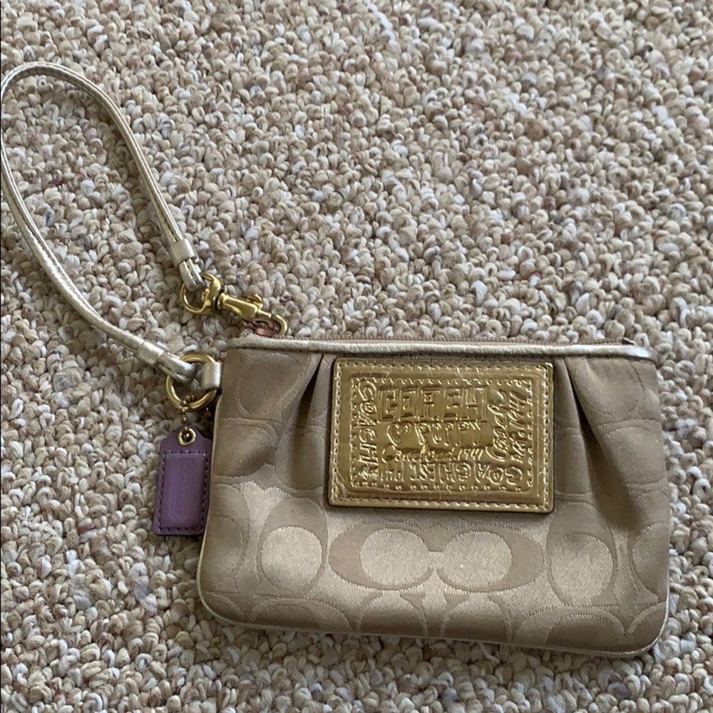 Like new Coach wristlet